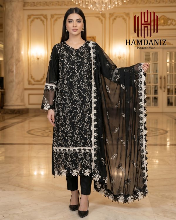 Black lawn dress sale